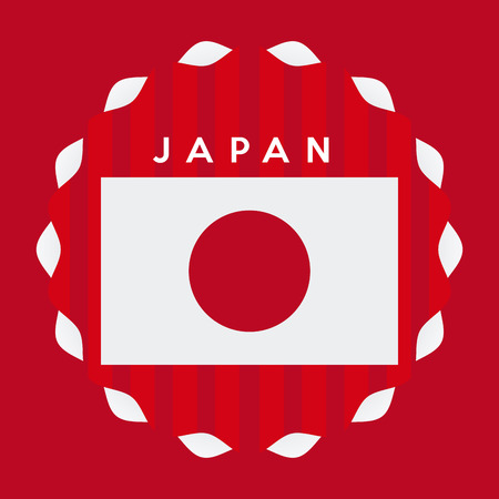 japan emblem design, vector illustration eps10 graphicのイラスト素材