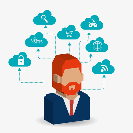 Social network design, vector illustration eps 10.のイラスト素材