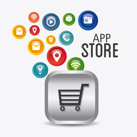App store digital design, vector illustration eps 10.のイラスト素材