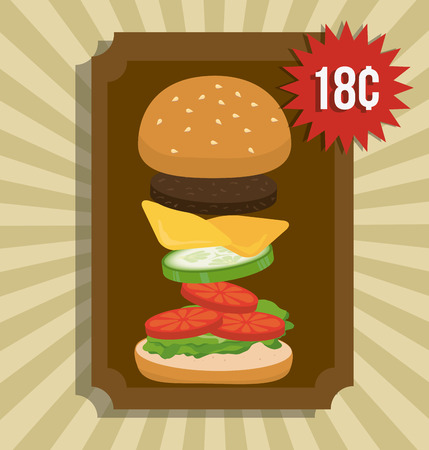 Fast food design, vector illustration eps 10.のイラスト素材