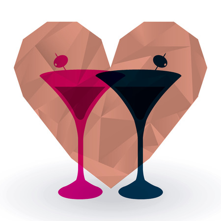 cocktail drink design, vector illustration eps10 graphicのイラスト素材