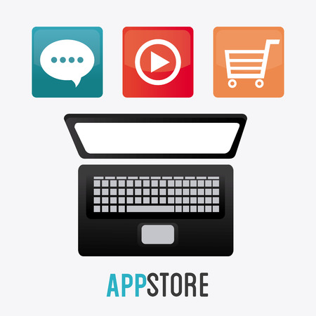 App store digital design, vector illustration eps 10.のイラスト素材