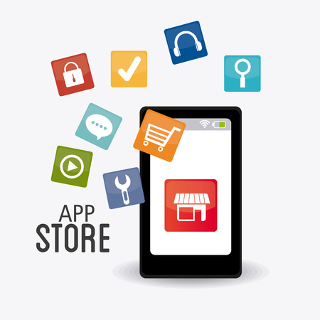 App store digital design, vector illustration eps 10.のイラスト素材