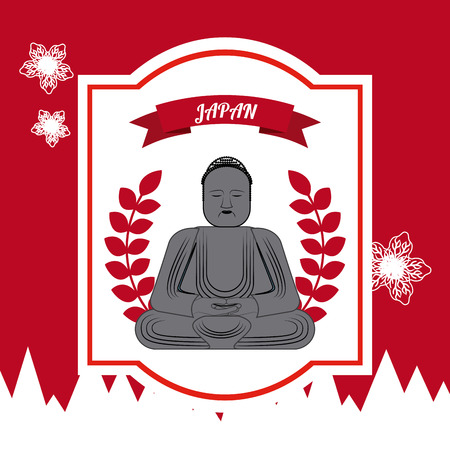 japan emblem design, vector illustration eps10 graphicのイラスト素材