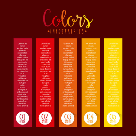 colors infographics design, vector illustration   graphicのイラスト素材