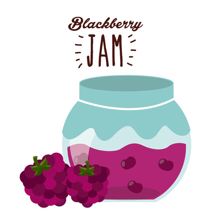 fruit jam design, vector illustration   graphicのイラスト素材