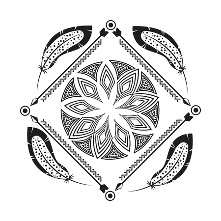 boho style design, vector illustration  graphicのイラスト素材