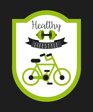 healthy lifestyle design, vector illustration eps10 graphicのイラスト素材