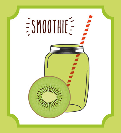 smoothie fruit design, vector illustration   graphicのイラスト素材