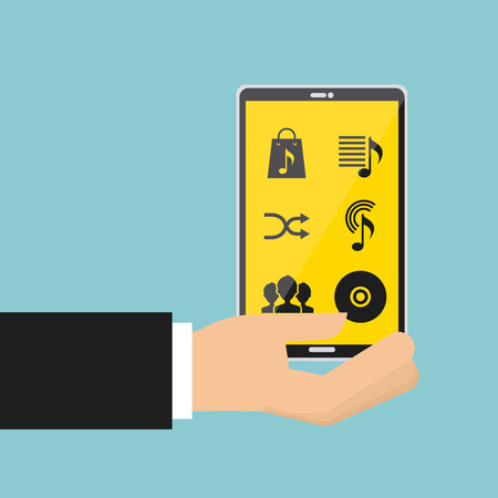 music online design, vector illustration   graphicのイラスト素材
