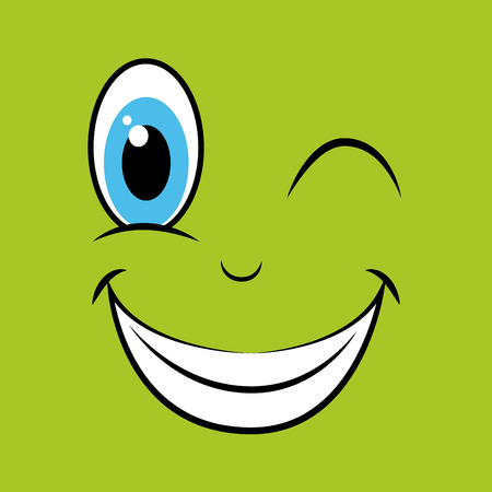 fun expression facial design, vector illustration   graphicのイラスト素材