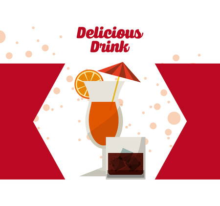 delicious drink design, vector illustration eps10 graphicのイラスト素材