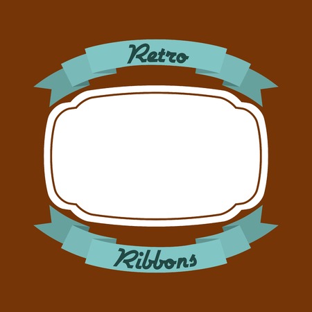 retro ribbons design, vector illustration eps10 graphicのイラスト素材