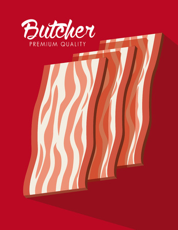 seal butcher design, vector illustration eps10 graphicのイラスト素材