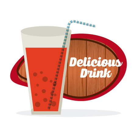 delicious drink design, vector illustration eps10 graphicのイラスト素材