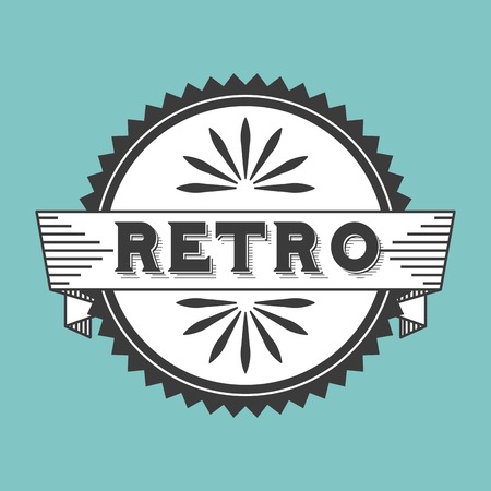 retro ribbons design, vector illustration eps10 graphicのイラスト素材