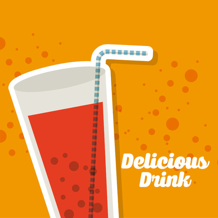 delicious drink design, vector illustration eps10 graphicのイラスト素材