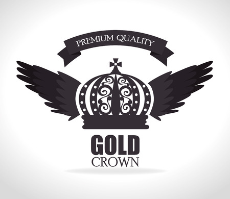 Crown digital design, vector illustration eps 10.のイラスト素材