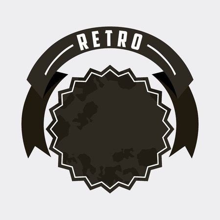 retro ribbons design, vector illustration eps10 graphicのイラスト素材