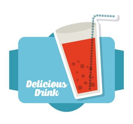 delicious drink design, vector illustration eps10 graphicのイラスト素材