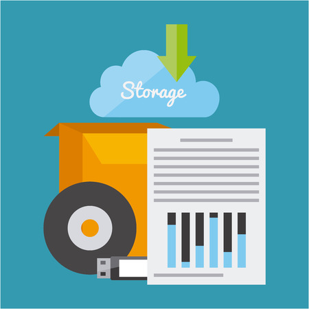 data storage center design, vector illustration eps10 graphicのイラスト素材