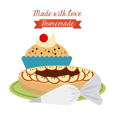 homemade delights design, vector illustration eps10 graphicのイラスト素材