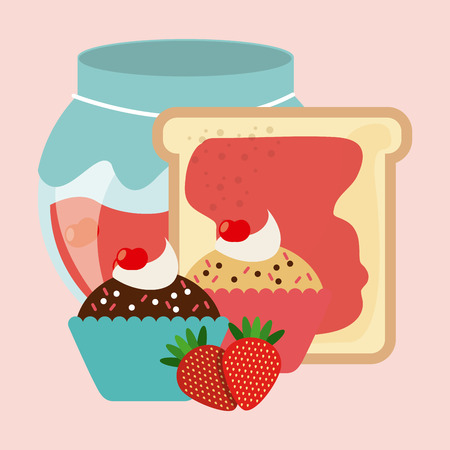 homemade delights design, vector illustration eps10 graphicのイラスト素材