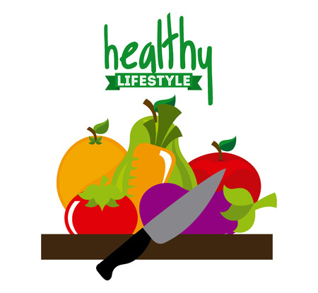 healthy lifestyle design, vector illustration eps10 graphicのイラスト素材