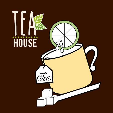 tea time design, vector illustration eps10 graphicのイラスト素材
