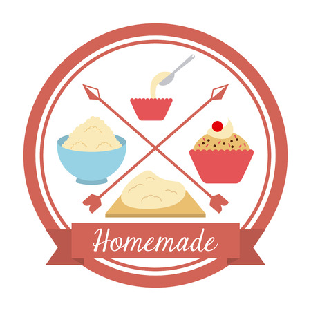 homemade delights design, vector illustration eps10 graphicのイラスト素材