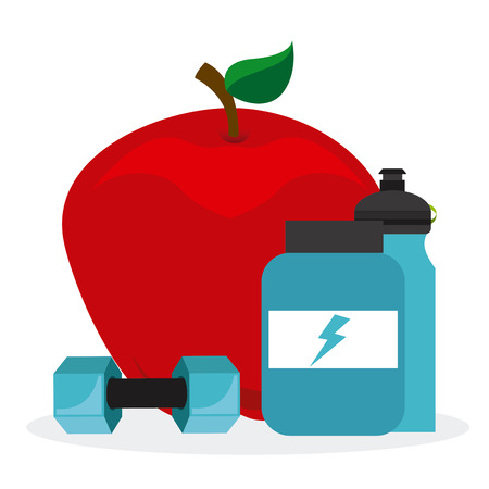healthy lifestyle design, vector illustration eps10 graphicのイラスト素材