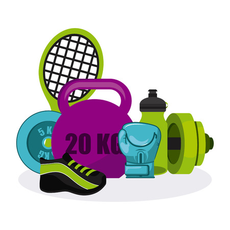 healthy lifestyle design, vector illustration eps10 graphicのイラスト素材