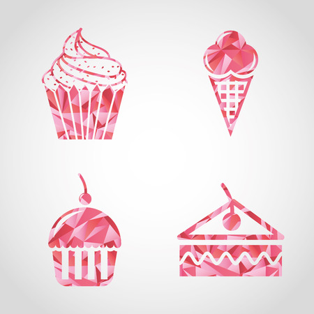 bakery icon design のイラスト素材