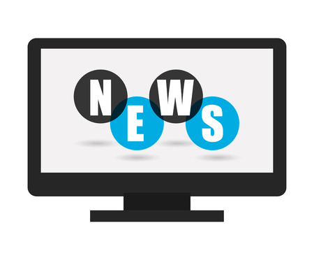 news breaking design のイラスト素材