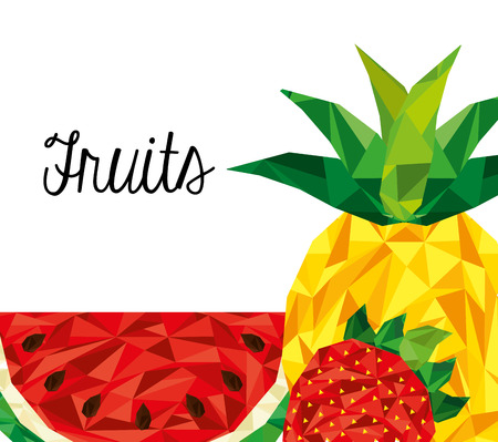 delicious fruit designのイラスト素材