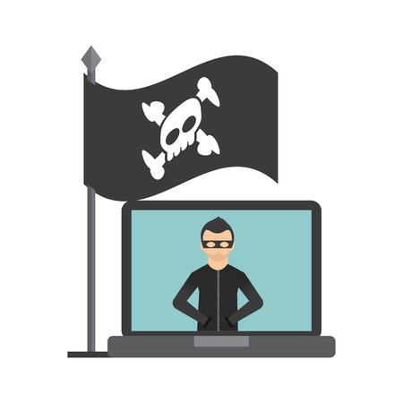 cyber security design, vector illustration graphicのイラスト素材
