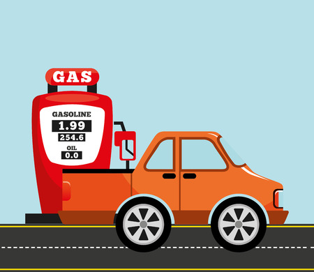 service station design, vector illustration  graphicのイラスト素材