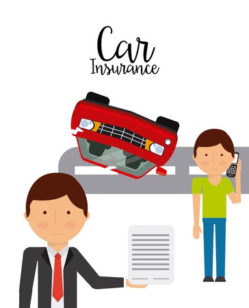 car insurance design, vector illustration eps10 graphicのイラスト素材