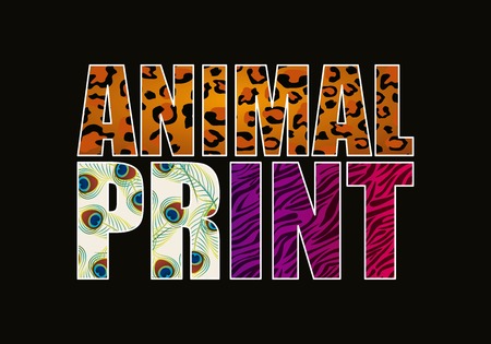 animal print design, vector illustration graphicのイラスト素材