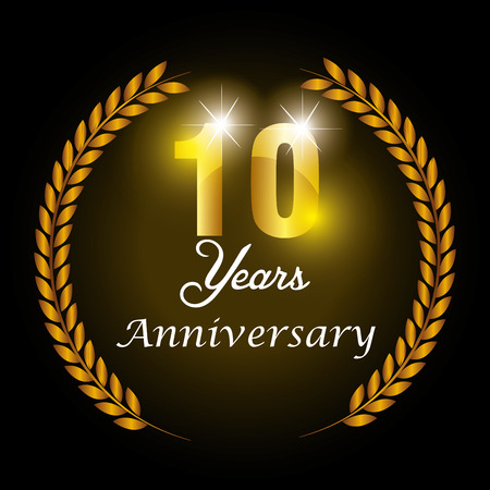 Anniversary label design, vector illustration eps 10.のイラスト素材