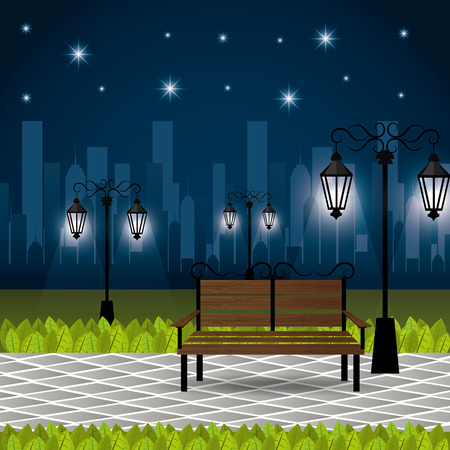 Urban park design, vector illustration eps 10.のイラスト素材
