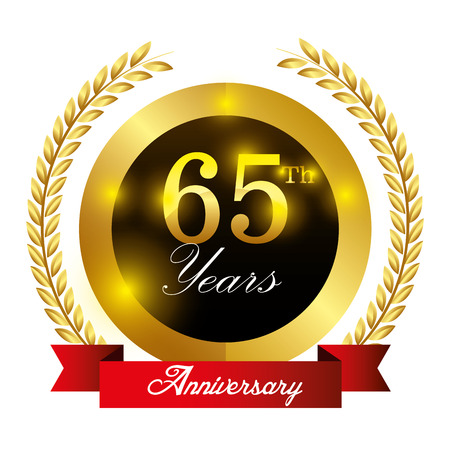 Anniversary label design, vector illustration eps 10.のイラスト素材