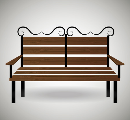 Wooden chair design, vector illustration eps 10.のイラスト素材