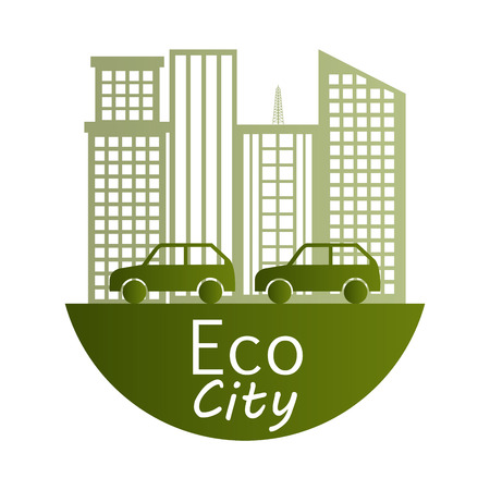 Eco city design, vector illustration eps 10.のイラスト素材