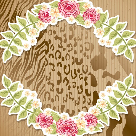 animal print design, vector illustration eps10 graphicのイラスト素材