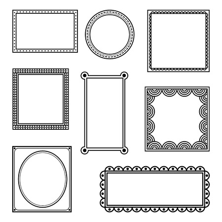 beauty frame design, vector illustration eps10 graphicのイラスト素材