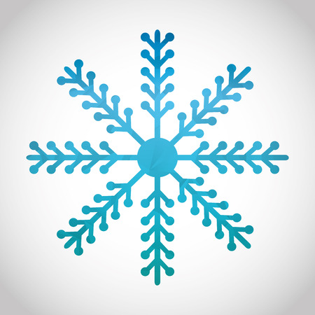 snowflake icon design, vector illustration eps10 graphicのイラスト素材