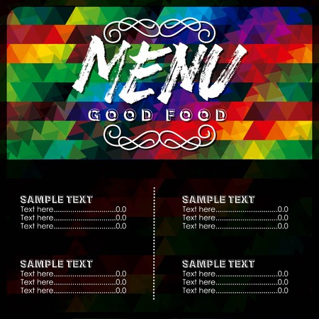menu restaurant design, vector illustration eps10 graphicのイラスト素材