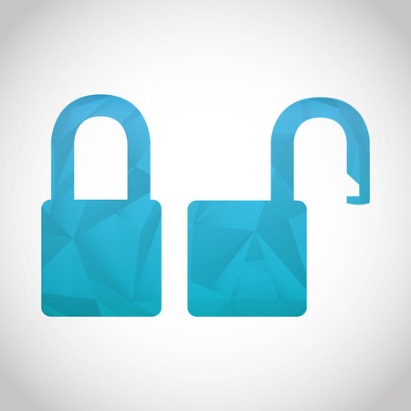 padlock icon design, vector illustration eps10 graphicのイラスト素材