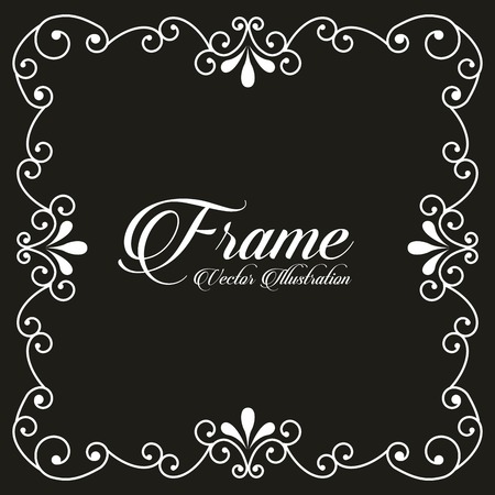 beauty frame design, vector illustration eps10 graphicのイラスト素材